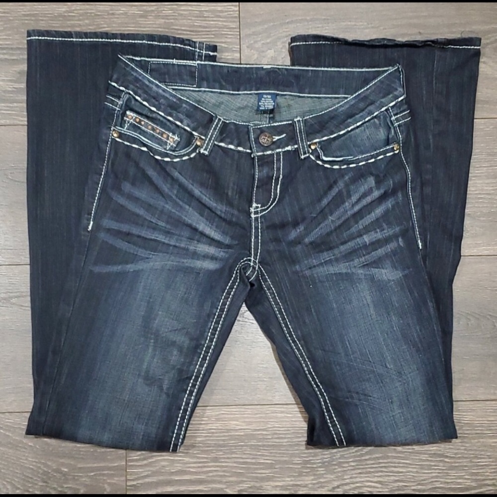 ❤REQUEST FLARE LEG JEANS, SIZE 13/14 (32)